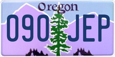 OR license plate 090JEP