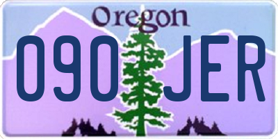 OR license plate 090JER