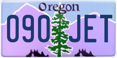 OR license plate 090JET