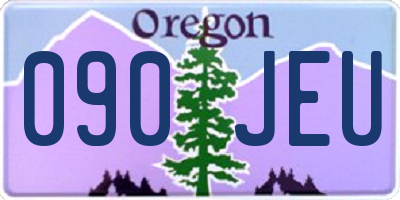 OR license plate 090JEU