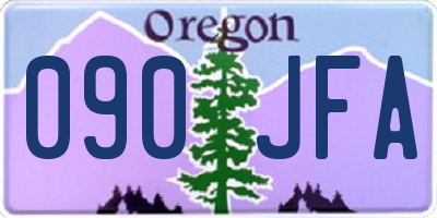 OR license plate 090JFA