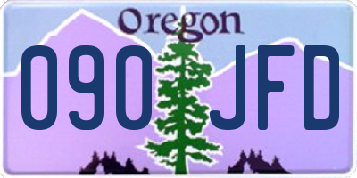 OR license plate 090JFD