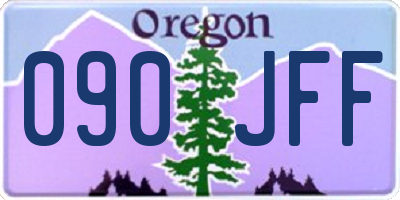 OR license plate 090JFF