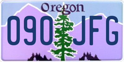 OR license plate 090JFG