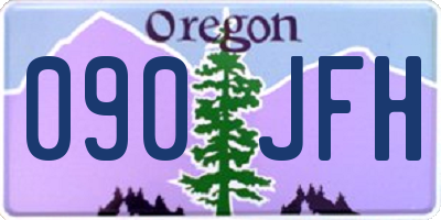 OR license plate 090JFH
