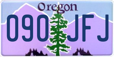 OR license plate 090JFJ