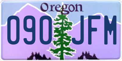 OR license plate 090JFM