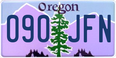 OR license plate 090JFN