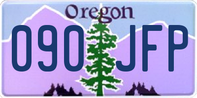 OR license plate 090JFP
