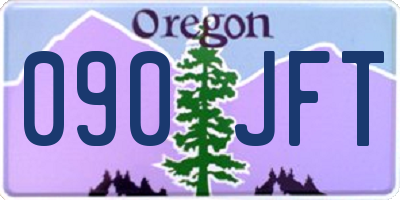 OR license plate 090JFT