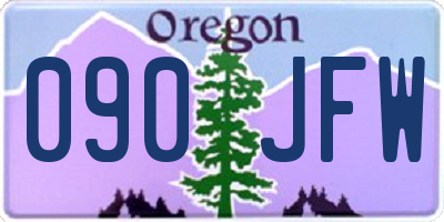 OR license plate 090JFW