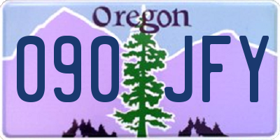 OR license plate 090JFY