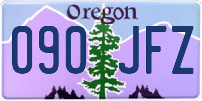 OR license plate 090JFZ