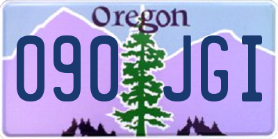 OR license plate 090JGI