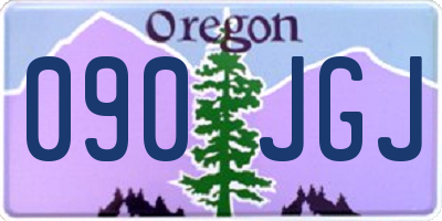 OR license plate 090JGJ