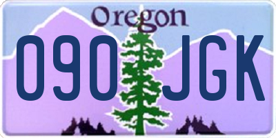 OR license plate 090JGK