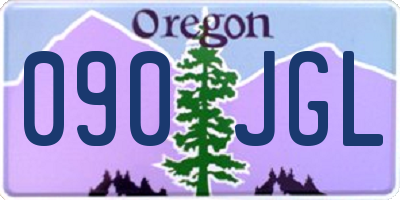 OR license plate 090JGL