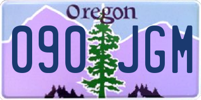 OR license plate 090JGM