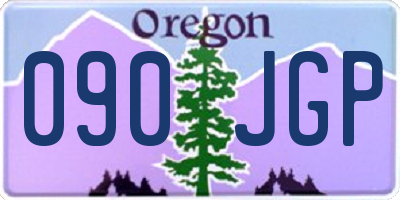OR license plate 090JGP