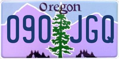 OR license plate 090JGQ