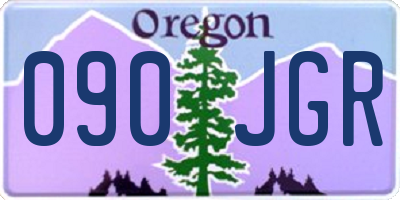 OR license plate 090JGR
