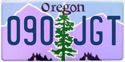 OR license plate 090JGT