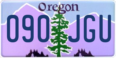 OR license plate 090JGU
