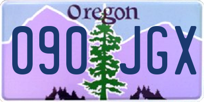 OR license plate 090JGX