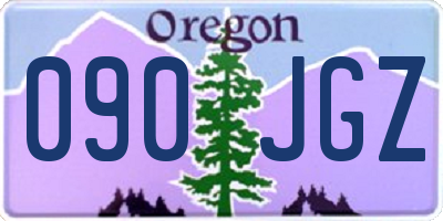 OR license plate 090JGZ