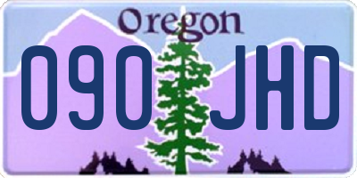 OR license plate 090JHD