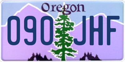 OR license plate 090JHF