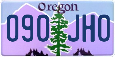 OR license plate 090JHO