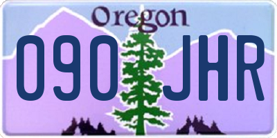 OR license plate 090JHR