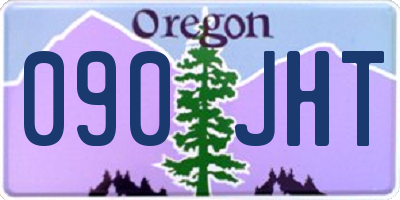 OR license plate 090JHT