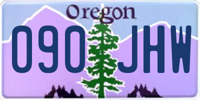 OR license plate 090JHW