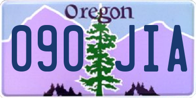 OR license plate 090JIA