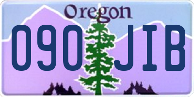 OR license plate 090JIB