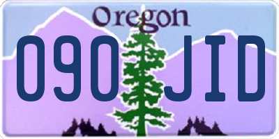 OR license plate 090JID