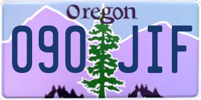 OR license plate 090JIF