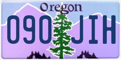 OR license plate 090JIH