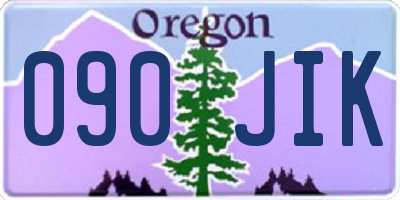 OR license plate 090JIK