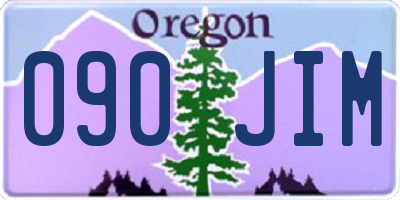 OR license plate 090JIM