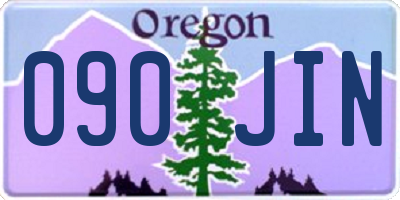 OR license plate 090JIN