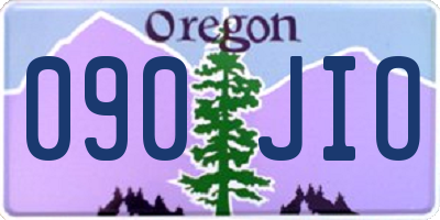 OR license plate 090JIO