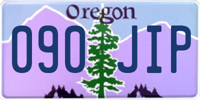 OR license plate 090JIP