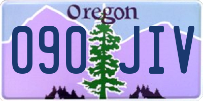OR license plate 090JIV