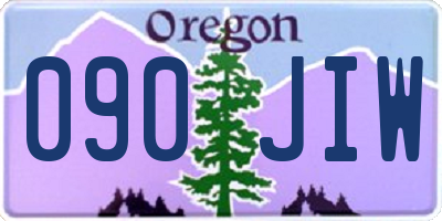 OR license plate 090JIW