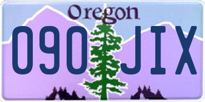 OR license plate 090JIX