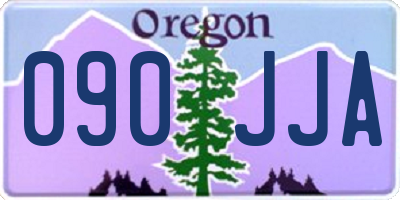 OR license plate 090JJA