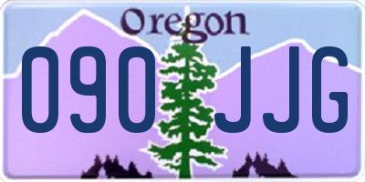 OR license plate 090JJG